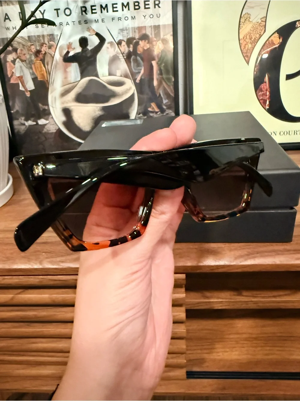 Source Unknown Tortoiseshell Cat-Eye Sunglasses - Brown Lenses